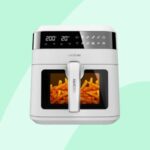 freidora de aire blanca